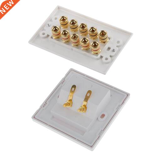 2Pieces Binding Post Banana Plug Audio Speaker Terminal Wall