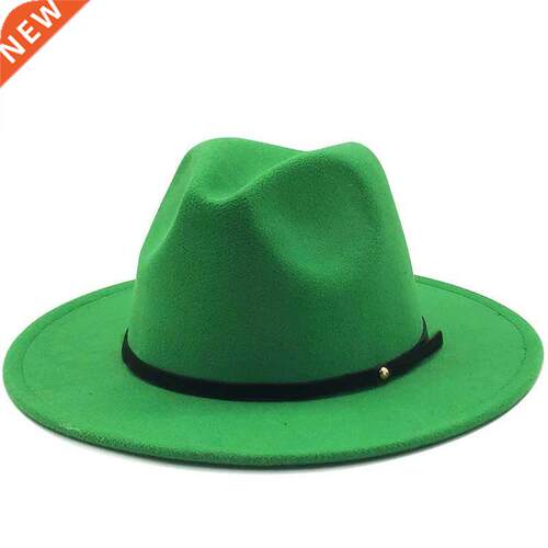 Hot Women Men Wool Vintage Gangster Trilby Felt Fedora Hat W
