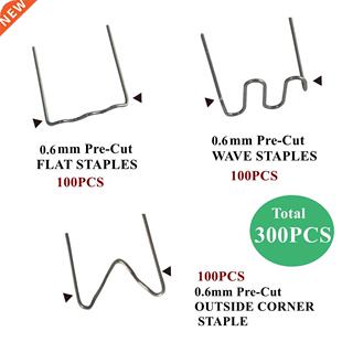 300pcs Stainless Steel Precut Hot 0.6mm Staples 适用于 Plast