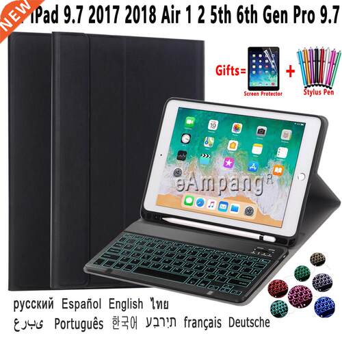 Pad 9.7 2017 2018 Ar 1 2 5th 6th Generaton Pro 9.7 Case w