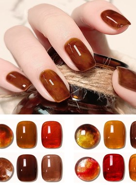 8ML Dull Color Nail Gel Polish Translucent Manicuring Nail E