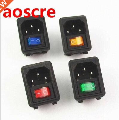 1PCS Hot 10A 250V Inlet odule Plug Fuse Switch ale Power S
