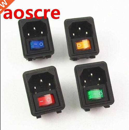 1PCS Hot 10A 250V Inlet odule Plug Fuse Switch ale Power S