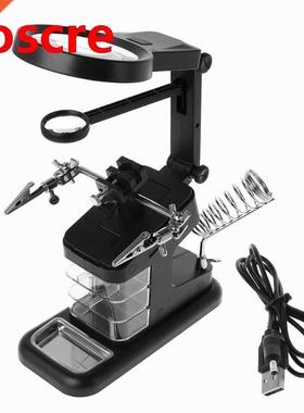 Multifunctionl 3X/4.5X/25X Welding Mgnifying Glss LED Lig