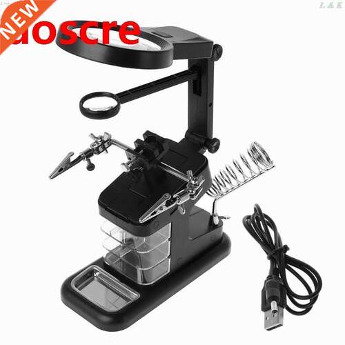 Multifunctionl 3X/4.5X/25X Welding Mgnifying Glss LED Lig