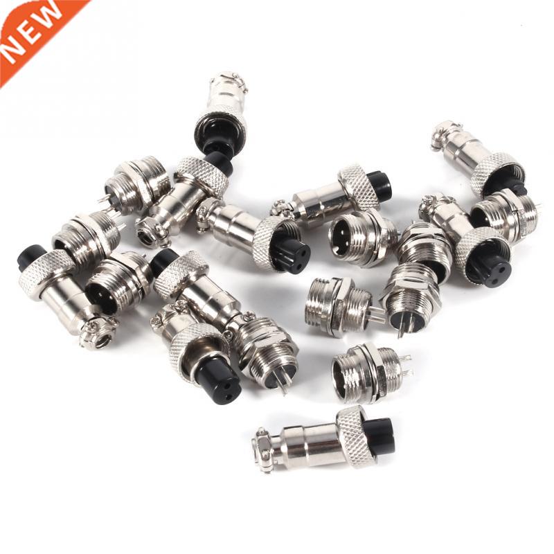 10 Set GX12 2//4/5/6Pin 12mm Aviation Plug Male + Female Me