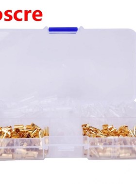 240 Pcs  Connector Male Female 3.5 Golden Cable Terminal Con