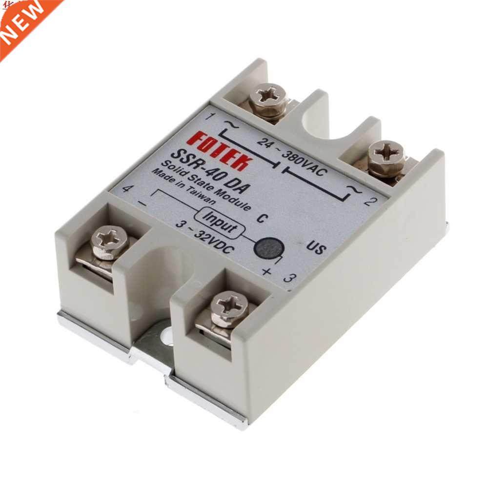 24V-380V 40A 250V SSR-40 DA Solid State Relay Module 3-32V D