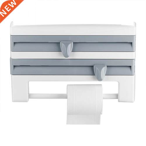 Paper Towel Holder Wall-Mount Sauce Bottle Storage Rack Pape