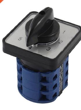 Panel Mounting Universal Rotary Cam Changeover Switch 5-Posi