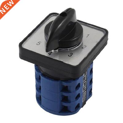 Panel Mounting Universal Rotary Cam Changeover Switch 5-Posi