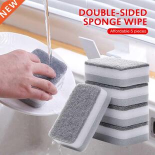 5Pcs/Set Highly Efficient Scouring Pad Dish Cloth Cleaning B