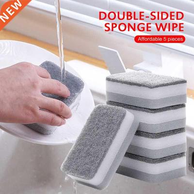 5Pcs/Set Highly Efficient Scouring Pad Dish Cloth Cleaning B