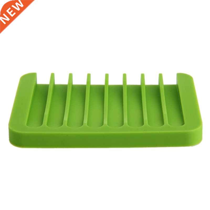 Fashion Silicone Flexible Soap Dish Plate Bathroom Soap Hold