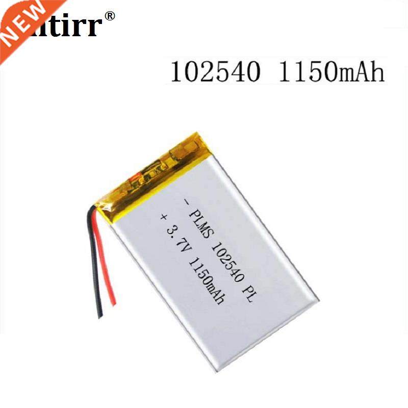 102540 1150mAh 3.7V Rechargeable Lithium Li-Polymer Batterie