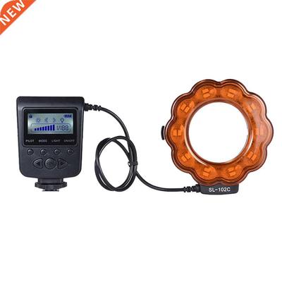 SL-102 LED Macro Ring Flash Light Lamp Dimmable Speedlite Mo
