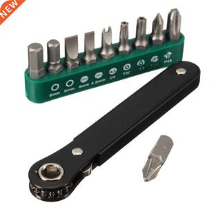 10 in1 Ratchet Set Mini Offset Hand Ratchet Ratchet Driver T
