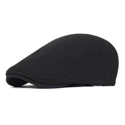 Cotton Newsboy Caps Men Women Hat Soft Casual Beret Solid Un