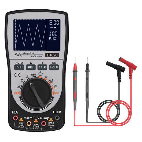 ET826 Digital Oscilloscope Multimeter with DCV/ACA/DCA/ACV 2