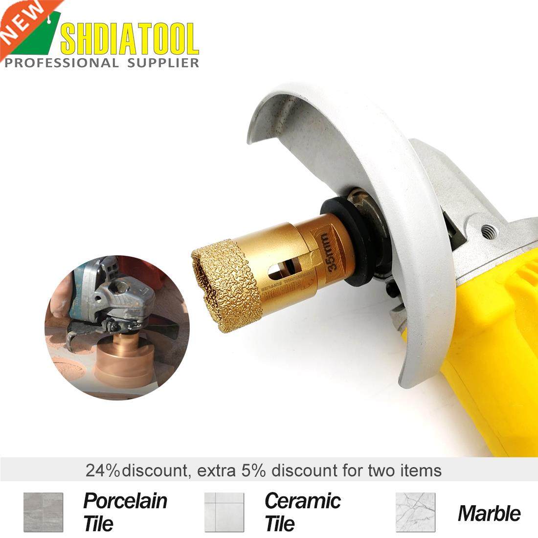 1pc Dry Diamond Drilling Core Bits Cutter Ceramic Tile M14