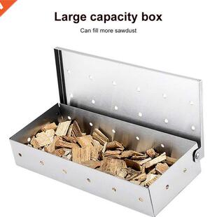 Wood Chips BBQ Smoker Box Charcoal Grill Smoker Box BBQ Wood
