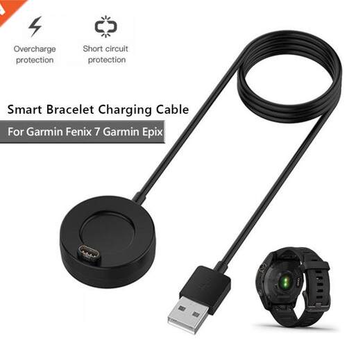 1m USB Charger Charging Cable for For Garmin Fenix 7/7S/7X G