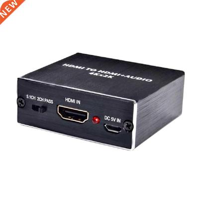 4K HDMI to HDMI + Audio Optical Stereo Extractor Converter U