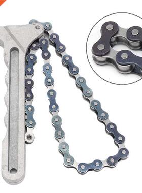 Adjustable Car Engine Oil Filter Chain Grip Wrench Spanner R