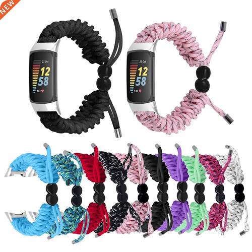 For Fitbit Charge 5 Strap Adjustable Woven Wristband New Spo