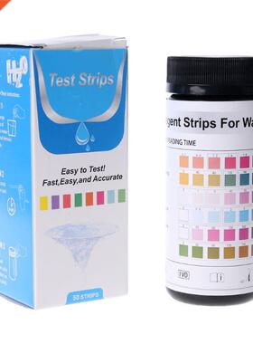 50pcs/100pcs Water Test Strips 6in1 pH Nitrite Alkalinity Ch