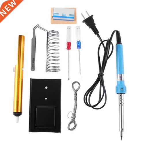 US Plug 9pcs 220V 40W Constant Temperature Soldering Iron We