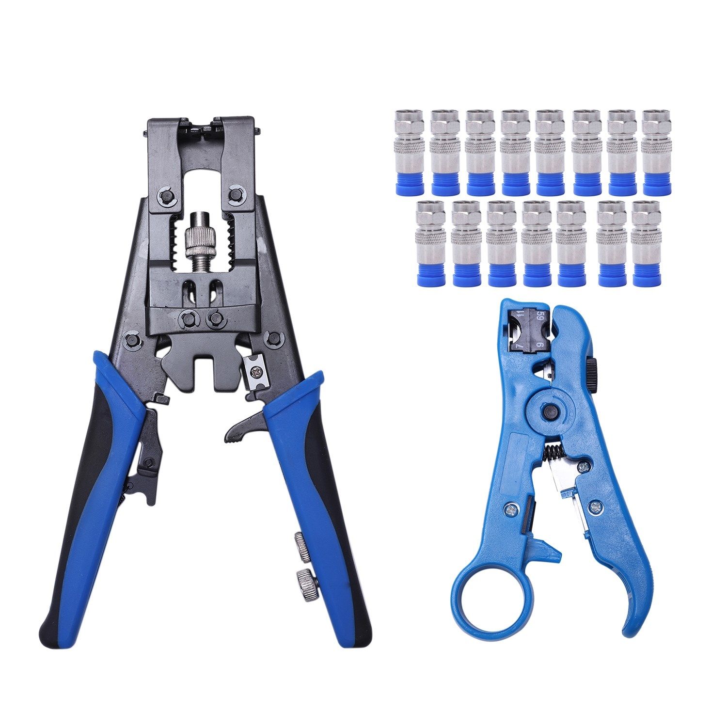 Crimping Tool Set Wire Terminal Crimper with Wire Stripper W