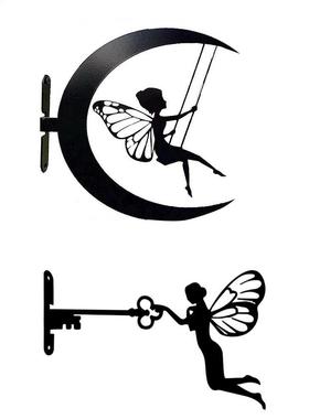 Garden Decoratve Stake Lawn Landscape Sculpture Metal ron