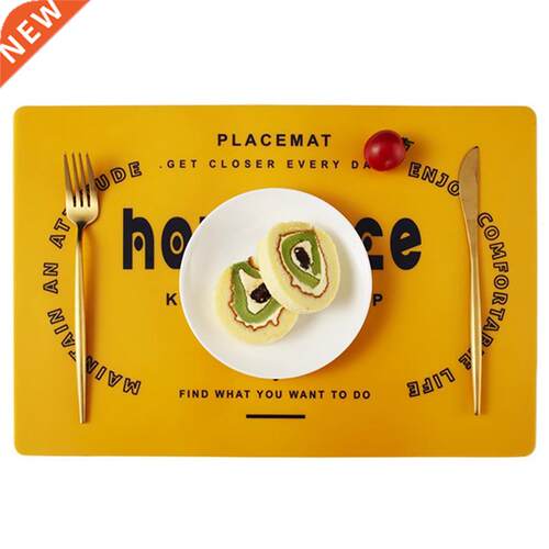 Table Placemat Rectangular Waterproof Coaster Cup Cushon No