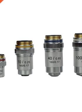 4X 10X 40X 100X Microscope Objective Lens Achromatic Objecti
