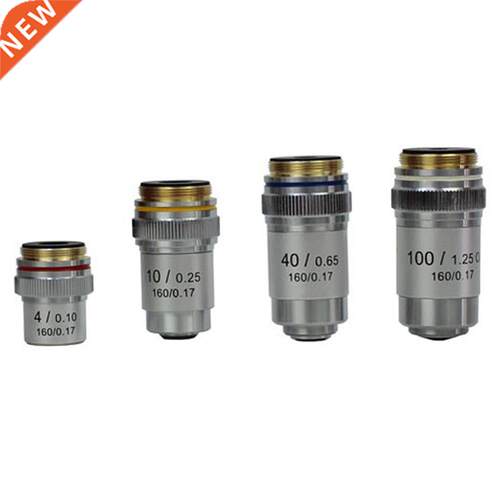 4X 10X 40X 100X Microscope Objective Lens Achromatic Objecti
