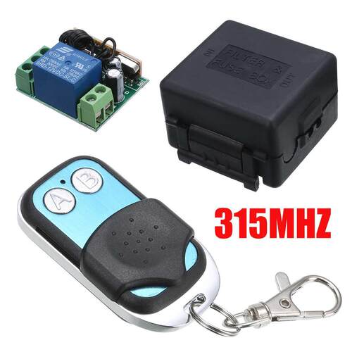 20~100M 2CH Remote Control Transmitter DC12V 15MHZ Wireless