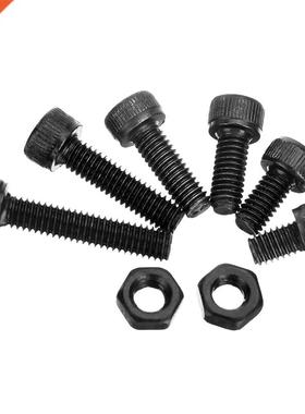 250Pcs M4CH1 M4 Carbon Steel Hex Socket Cap Screws Bolts Nut