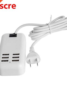 6 Ports Desktop Wall USB Charger 20W 3A Smart Adapter Mobile