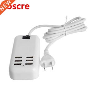 6 Ports Desktop Wall USB Charger 20W 3A Smart Adapter Mobile