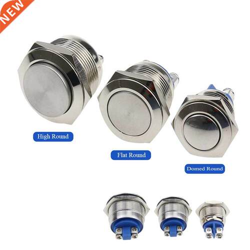 16mm 19mm 22mm Metal Push Button Switch Reset Momentary 3A/2