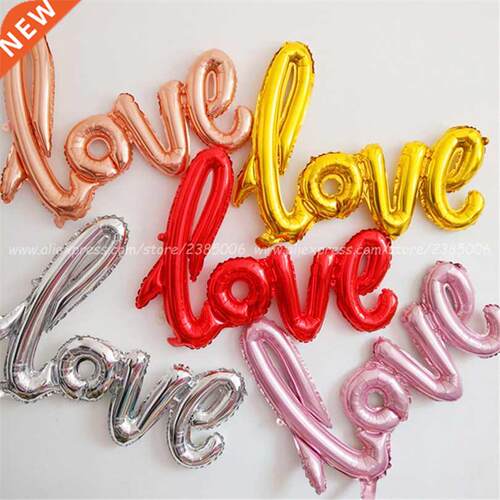Lgatures Love Letter Fol Balloon Annversary Weddng Valen