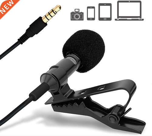 Professional Lavalier Lapel Microphone - Omnidirectional Con