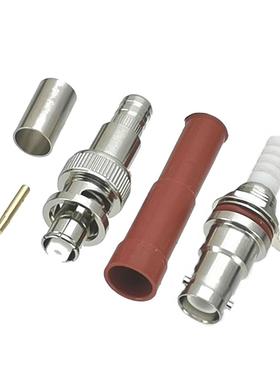 1Pair Connector RP-BNC Female Plug Bulkhead Nut SHV 5000V