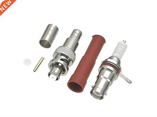 1Pair Connector RP-BNC Female Plug Bulkhead Nut SHV 5000V