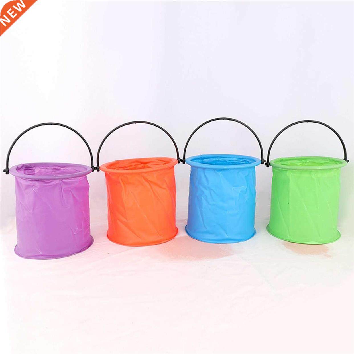 Foldng Bucket Retractable Chldren Fshng Bucket Portable