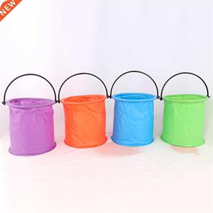 Foldng Bucket Retractable Chldren Fshng Bucket Portable