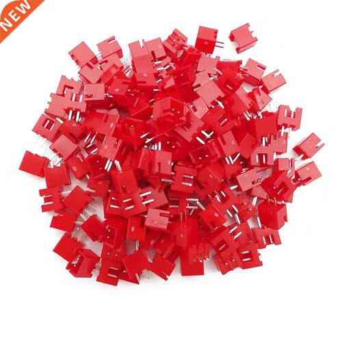 50-500 Pcs 2.54mm XH2.54-2P XH-2A Red Nylon 2 Pin Connector