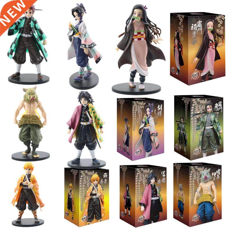 Anime 16cm Demon Slayer Action Figure Nezuko Zenitsu Tanjiro