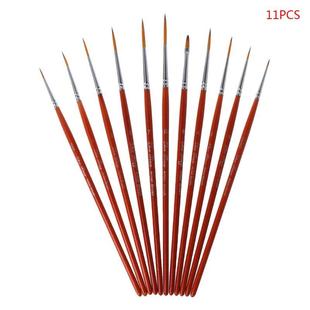 Detail Paint Tip set Pointed Professional Fine 11pcs Brush